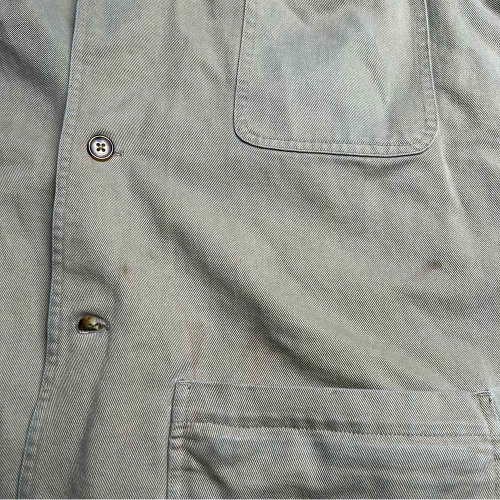 Men's Orvis fishing outdoor Beige Jacket with Brown Accents - Picture 4 of 15